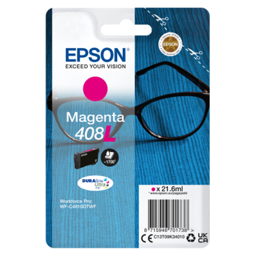EPSON 408L CARTUCCIA SINGLEPACK DURABRITE ULTRA INK MAGENTA